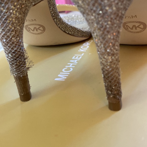 NORDSTROM Michael Kors Simone Sandal - glitter gold Size 7.5M - Picture 4 of 8